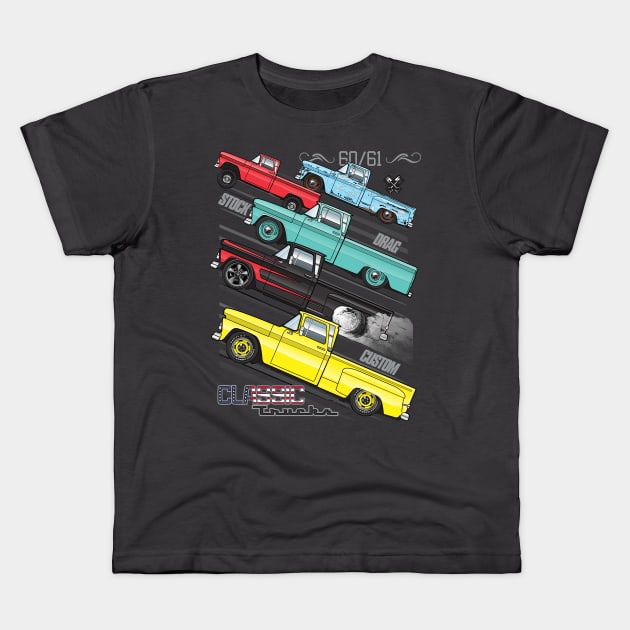 Truck stances Kids T-Shirt by JRCustoms44